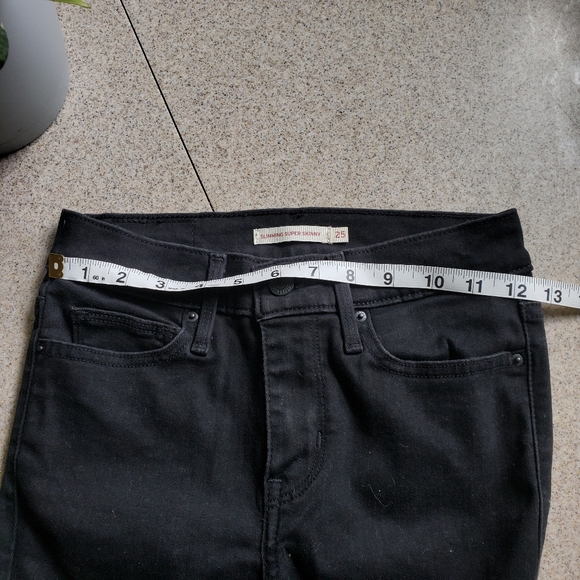 Levis black super skinny jeans - Picture 6 of 6